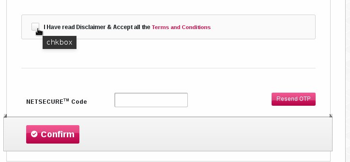 axis bank fund transfer page